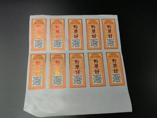 Waterproof Wine Bottle Labels Stickers Adhesive Private Label Rose Red
