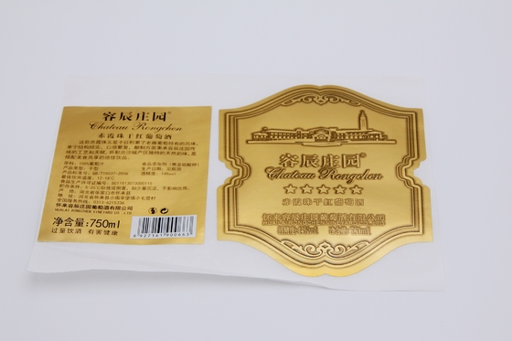 Thank You Wine Bottle Labels Printing Matte Finish Sticker Private Packaging Die Cut