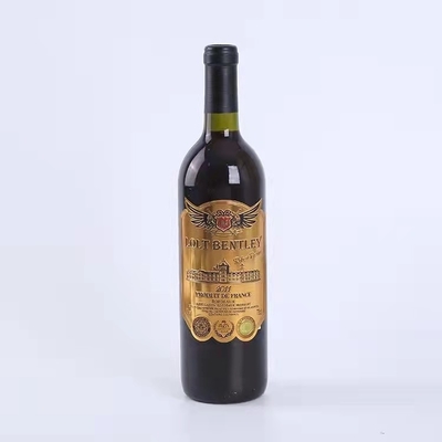Red Wine Label Stickers Paper Printed Birthday Waterproof Adhesive