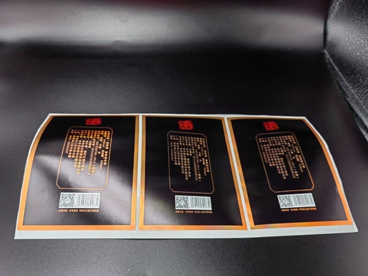Matte Gold Foil Wine Label Stickers White Custom Embossed Seal Stickers Metallic Adhesive