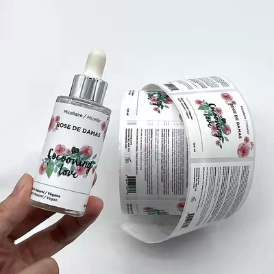 Personal Care Cosmetic Label Printing Sanitizer Bottle Sticker Adhesive Outdoor
