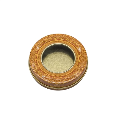 Small Metal Tin Can For Tea Packaging Box Printing Round Spice