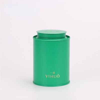 Tea Caddy Tin Canisters Cans Matte Black Can Knob Inner Lid Air Tight Black Recycled