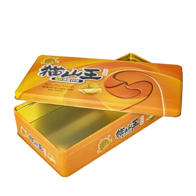 Small Square Metal Tin Boxes For Candle Large Round Moon Cake Packaging Round