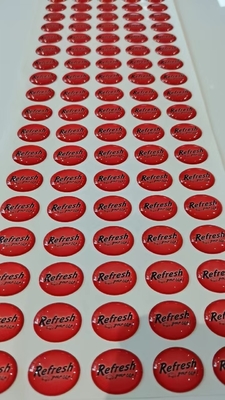 Epoxy Domed Labels Stickers Printing 3D Waterproof Custom Crystal Logo