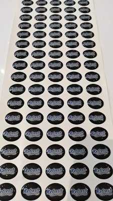 Epoxy Domed Labels Stickers Printing 3D Waterproof Custom Crystal Logo