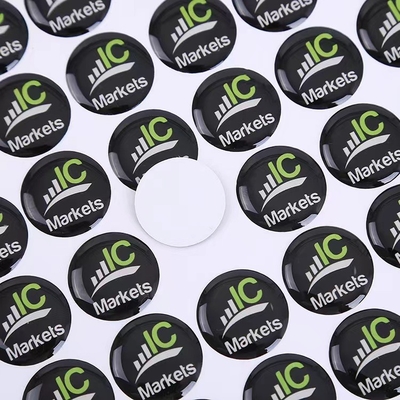 PET Adhesive Epoxy Label Manufacturer Die Cut Stickers Domed