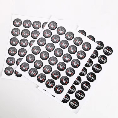 3d Resin Dome Sticker With Epoxy Dome Labels Vinyl Clear Epoxy Dots