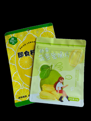 Printed Plastic Product Packaging Bags With Ziplock Food Product
