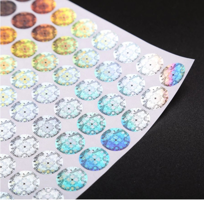 Customized Size Anti Fake Sticker Self Adhesive Hologram Label