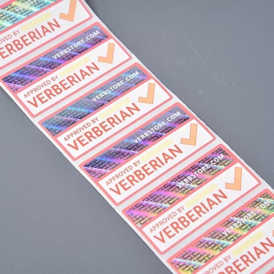 Security Packaging Hologram Sticker Package Holographic Tamper Evident Labels Lip Gloss 3D 2D