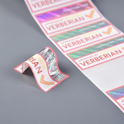 Security Packaging Hologram Sticker Package Holographic Tamper Evident Labels Lip Gloss 3D 2D