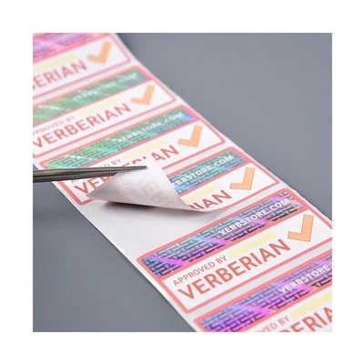Security Packaging Hologram Sticker Package Holographic Tamper Evident Labels Lip Gloss 3D 2D