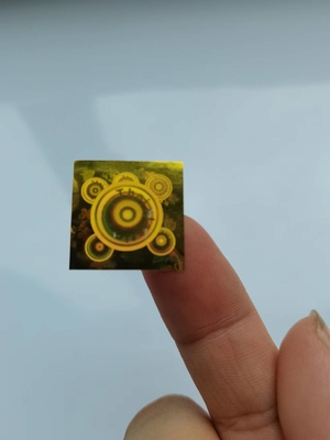 Holo Anti Counterfeit Sticker Laser Security Serial Number Protect Consumers Circle Custom