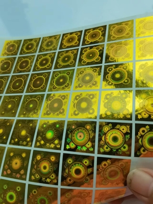 Holo Anti Counterfeit Sticker Laser Security Serial Number Protect Consumers Circle Custom