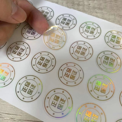 Self Adhesive Security Sticker Printing With Color Change Anti Counterfeiting