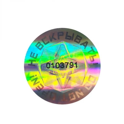PET PVC BOPP Packaging Hologram Sticker Printing for Labels