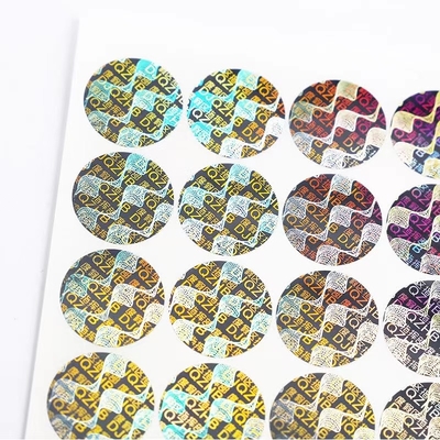 Anti Fake Adhesive 3D Hologram Security Label Void Anti Counterfeit Qr Code Make