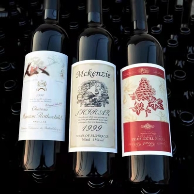 Permanent Adhesive Various Sizes Wine Label Stickers Rolls Packaging