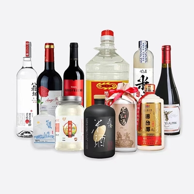 Permanent Adhesive Various Sizes Wine Label Stickers Rolls Packaging