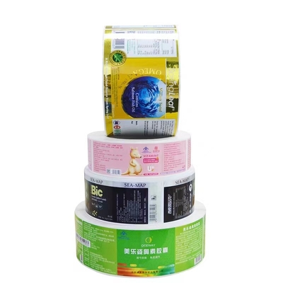 Waterproof UV Printed Logo Cosmetic Clear Vinyl Pvc Label Sticker Die Cut