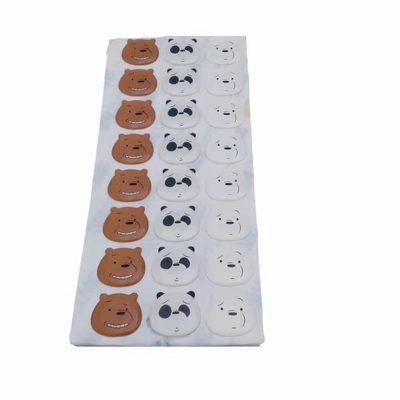 3d Circle Clear Epoxy Dome Stickers Labels PP PVC PET Led
